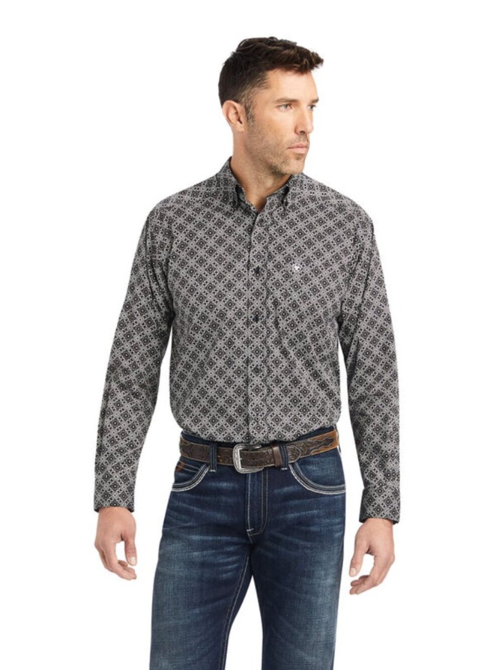 Ariat Men's Wyatt Snow Bunting Shirt 3XL